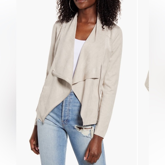 BLANKNYC-Drape Front Faux Suede Jacket - Picture 3 of 9